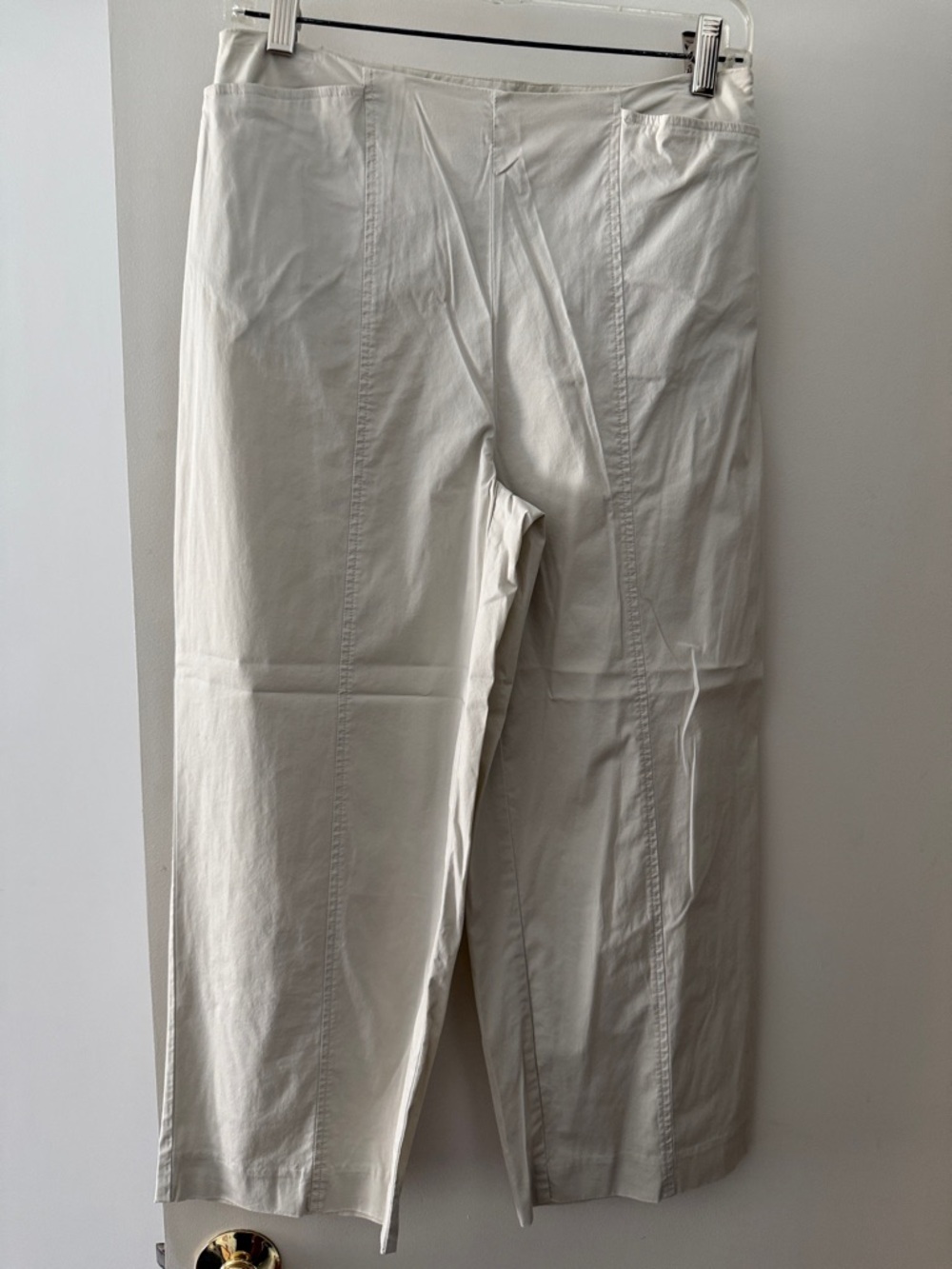 Talbots Women's Cropped Cream Ankle Pants